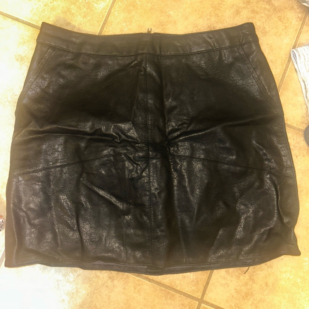 Black Leather Skirt